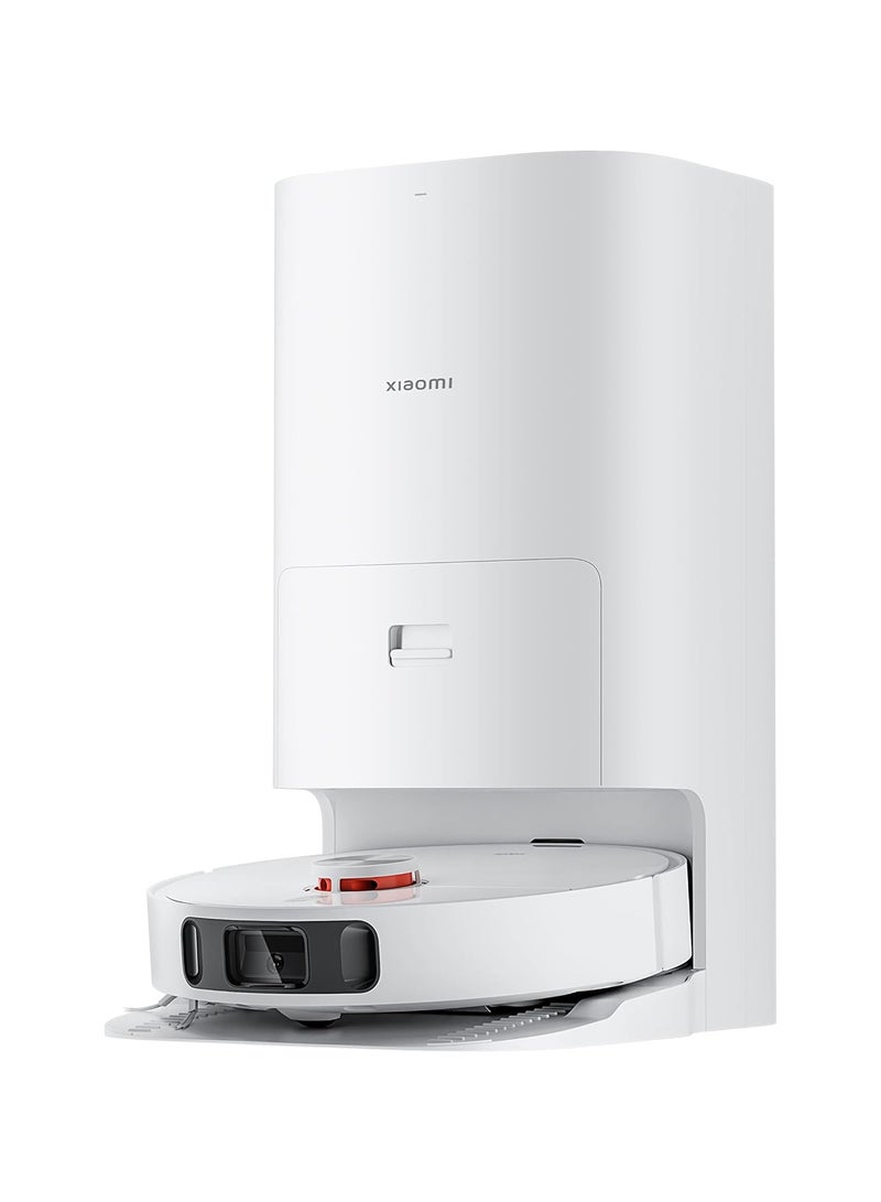 Xiaomi - Robot Vacuum+X10 With Smart All-in-One Cleaning Station Recognize Advanced Barriers AI 3D Powerful Suction 4000 Pascal, High Speed Rotation 3 White Water Volume Settings 2500 mW ‎B101GL White - Image 1