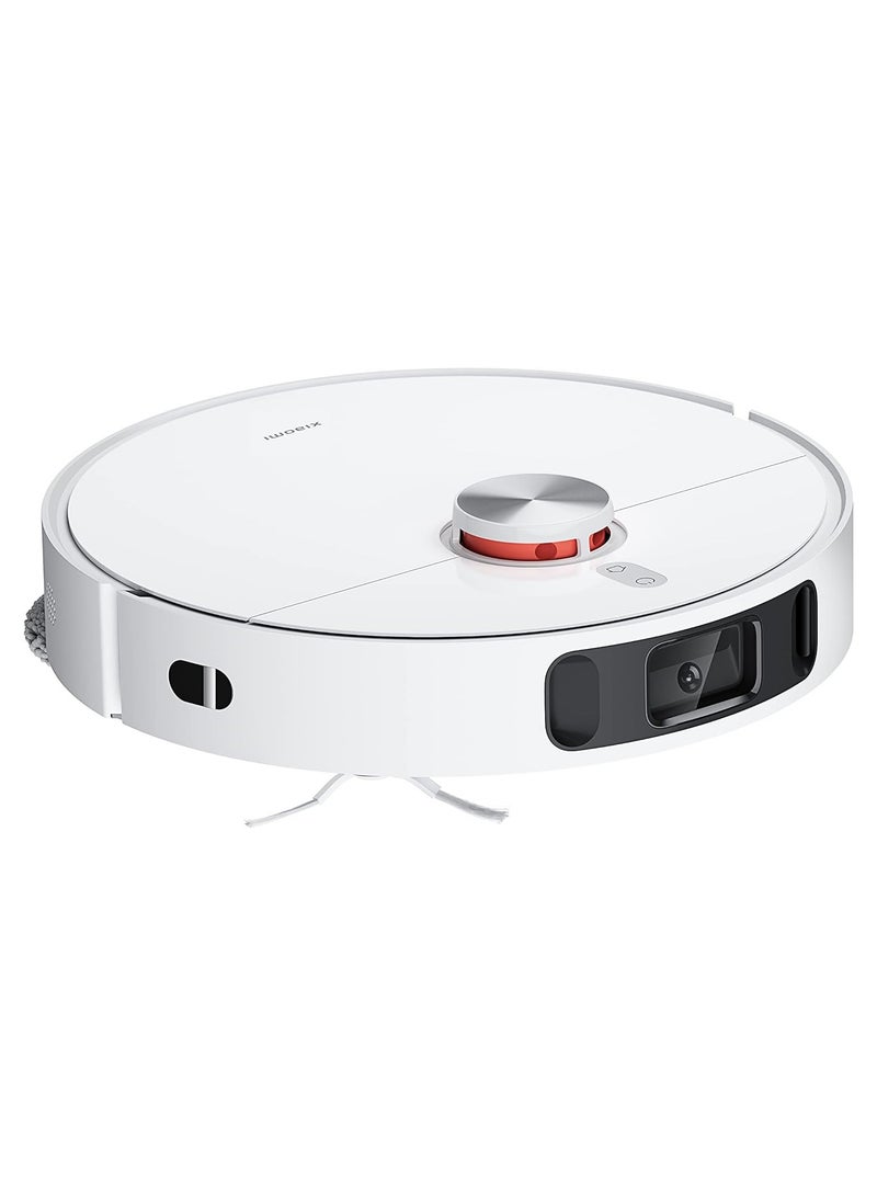 Xiaomi - Robot Vacuum+X10 With Smart All-in-One Cleaning Station Recognize Advanced Barriers AI 3D Powerful Suction 4000 Pascal, High Speed Rotation 3 White Water Volume Settings 2500 mW ‎B101GL White - Image 1