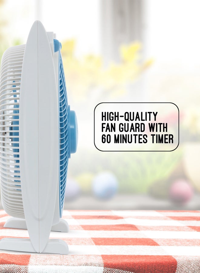 GEEPAS 12-Inch Box Fan With 3 Speed 60 Minutes Timer Portable Personal Desk Fan GF21113N Multicolour  - Image 4