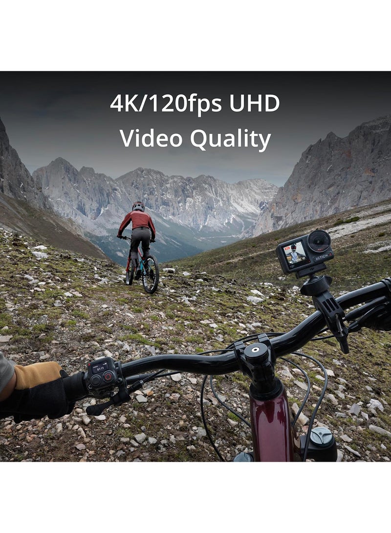 dji Osmo Action 4 Adventure Combo  4K/120fps Waterproof Camera With 1/1.3-Inch Sensor 10-Bit & D-Log M Color Performance 155° Wide FOV With 3 Extra Batteries - UAE Version  - Image 5
