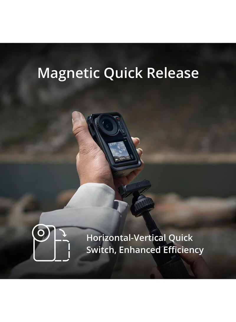 dji Osmo Action 4 Adventure Combo  4K/120fps Waterproof Camera With 1/1.3-Inch Sensor 10-Bit & D-Log M Color Performance 155° Wide FOV With 3 Extra Batteries - UAE Version  - Image 3