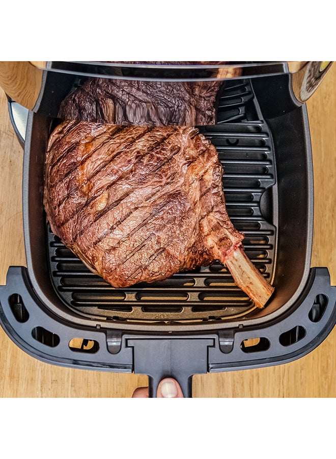 TEFAL Easy Fry & Grill | 2-in-1 Air fryer and Grill | XXL Capacity | Flexcook Divider for Dual Cooking | Perfect Searing | Crisp Results | Healthy Cooking | 8 Automatic Programs 6.5 L 1800 W EY801827 Black