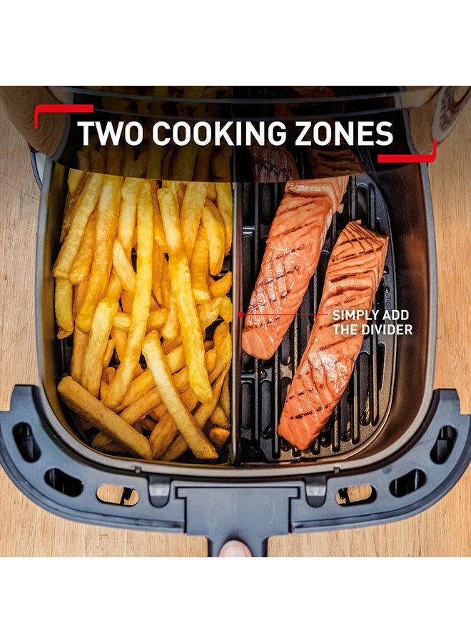 TEFAL Easy Fry & Grill | 2-in-1 Air fryer and Grill | XXL Capacity | Flexcook Divider for Dual Cooking | Perfect Searing | Crisp Results | Healthy Cooking | 8 Automatic Programs 6.5 L 1800 W EY801827 Black