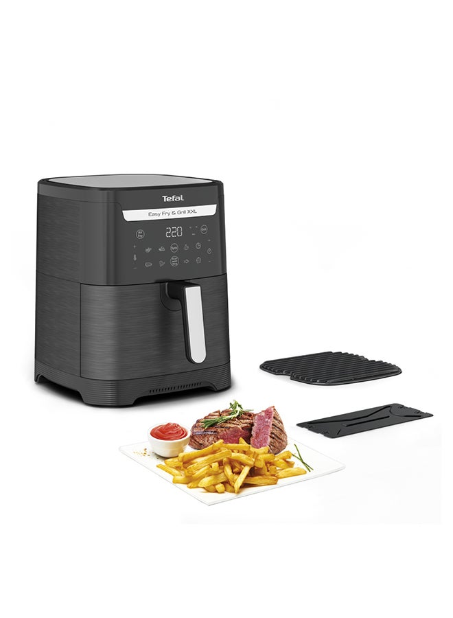 تيفال TEFAL Easy Fry & Grill | 2-in-1 Air fryer and Grill | XXL Capacity | Flexcook Divider for Dual Cooking | Perfect Searing | Crisp Results | Healthy Cooking | 8 Automatic Programs 6.5 L 1800 W EY801827 Black  - Image 3