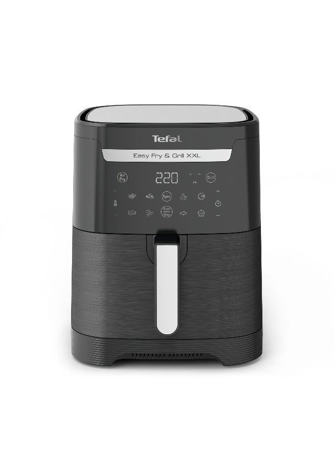 تيفال إيزي فراي وشواية | قلاية هوائية وشواية 2 في 1 | سعة XXL | فاصل فليكس كوك للطهي المزدوج | تحمير مثالي | نتائج مقرمشة | طهي صحي | 8 برامج تلقائية - Image 1