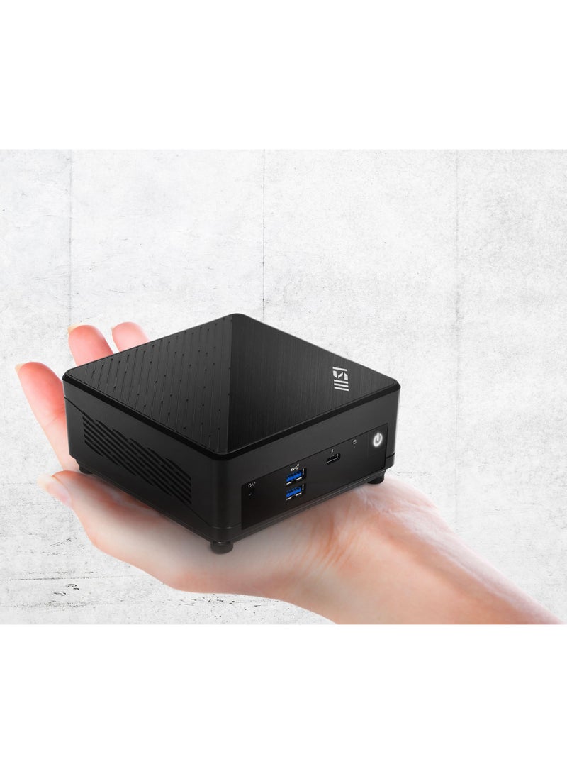 MSI - MINI DESKTOP Cubi 5 12M With Core i7-1255U Processor/16GB RAM/512GB SSD/Intel Iris XE Graphics/DOS(Without Windows) Black - Image 1