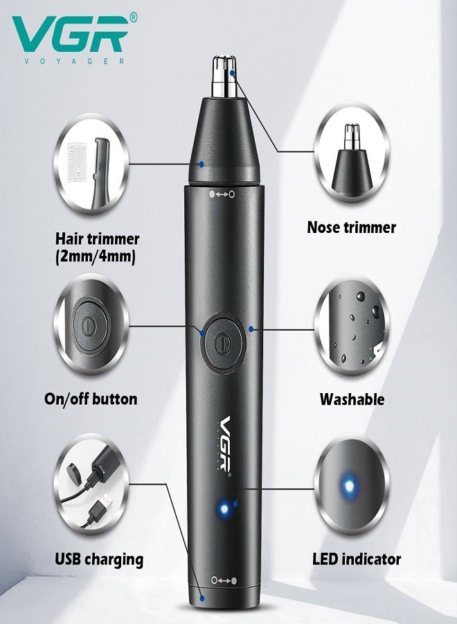 VGR - V-613 Professional Nose & Hair Trimmer 2 in 1 - Image 1