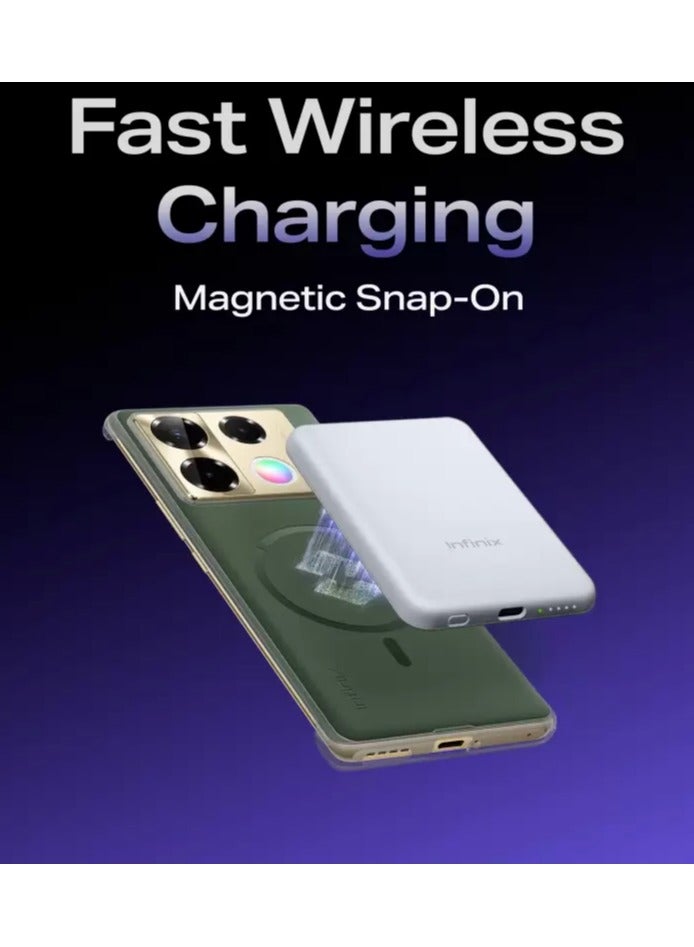Infinix 3020 mAh 18 W Wired & Wireless With MagSafe Slim Pocket Size Power Bank, MagPower, Lithium-ion, Fast Charging For Mobile, Tablet, Earbuds White  - Image 4
