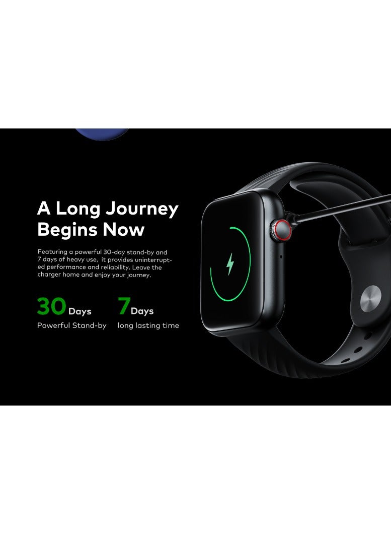 ITEL - Sones Smart Watch with Bluetooth Calling , 1.83'' Screen Size and 30 Days stand by Battery - Native Storm Black - Image 1