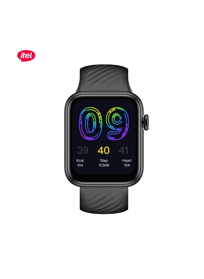 ITEL Sones Smart Watch with Bluetooth Calling , 1.83'' Screen Size and 30 Days stand by Battery - Native Storm Black  - Image 1