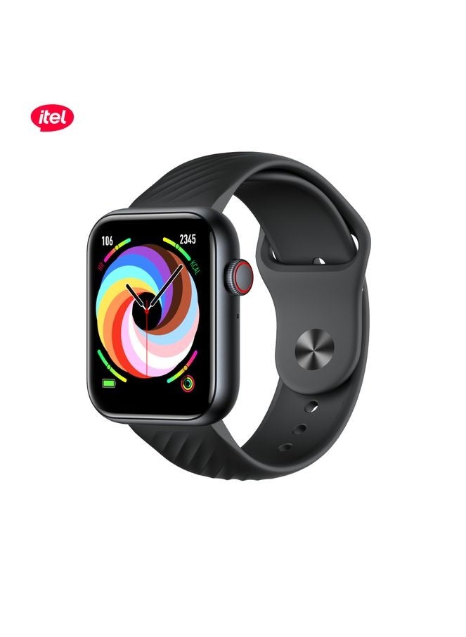ITEL Sones Smart Watch with Bluetooth Calling , 1.83'' Screen Size and 30 Days stand by Battery - Native Storm Black  - Image 2