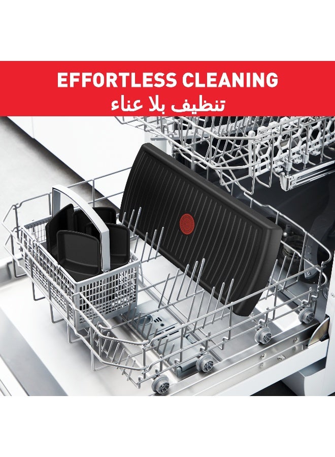 تيفال راكليت بييراد | 3 في 1 | 10 أشخاص | 3 وظائف | راكليت، شواية/بلانشا | طلاء غير لاصق | تخزين سهل | أسود | RE45A827 - Image 5