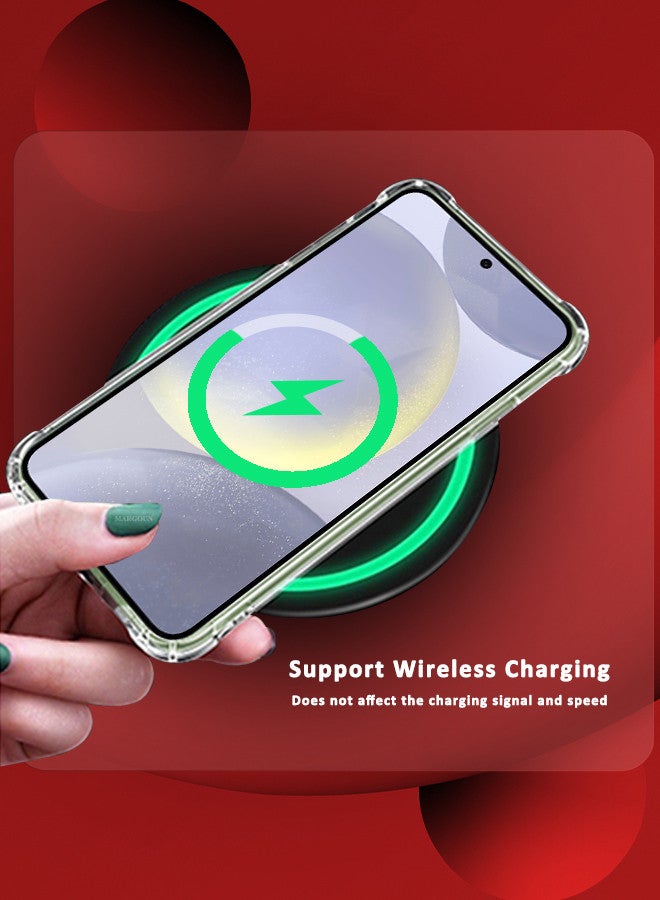 MARGOUN Samsung Galaxy S24 Gorilla Case Shock-Absorption Flexible Clear TPU Rubber Protective Cell Phone Cover Slim Fit Transparent Protective Case Cover Clear - Image 3