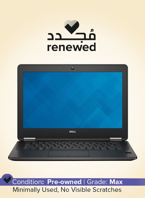 Renewed - Latitude E7270 Laptop With 12-Inch Display,Intel Core i5 Processor/Dual Core/6th Gen/16GB RAM SSD/512GB SSD/Intel Graphics English Black