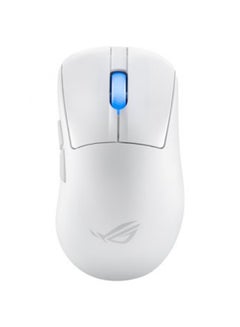 أسوس ماوس الألعاب اللاسلكي ROG Keris II Ace، خفيف الوزن 54 جرامًا، مستشعر بصري AimPoint Pro 42K، مفاتيح بصرية دقيقة، SpeedNova Wireless، ROG Polling Rate Booster، ألعاب الرياضات الإلكترونية وFPS، أبيض  - Image 1