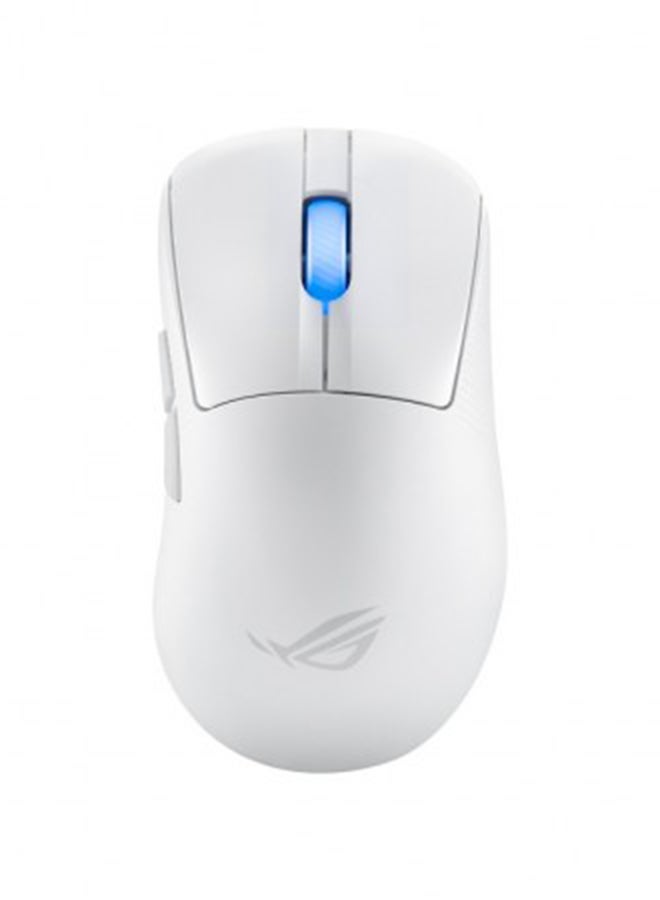 أسوس - ماوس الألعاب اللاسلكي ROG Keris II Ace، خفيف الوزن 54 جرامًا، مستشعر بصري AimPoint Pro 42K، مفاتيح بصرية دقيقة، SpeedNova Wireless، ROG Polling Rate Booster، ألعاب الرياضات الإلكترونية وFPS، أبيض - Image 1