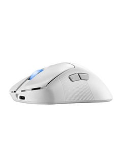 أسوس ماوس الألعاب اللاسلكي ROG Keris II Ace، خفيف الوزن 54 جرامًا، مستشعر بصري AimPoint Pro 42K، مفاتيح بصرية دقيقة، SpeedNova Wireless، ROG Polling Rate Booster، ألعاب الرياضات الإلكترونية وFPS، أبيض  - Image 3