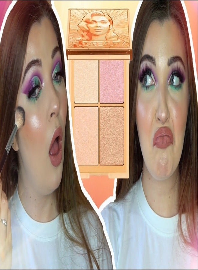 HUDA BEAUTY - Glow Obsessions - Highlighter Palette Light Glow Light Glow - Image 1