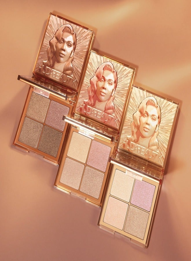 HUDA BEAUTY - Glow Obsessions - Highlighter Palette Light Glow Light Glow - Image 1