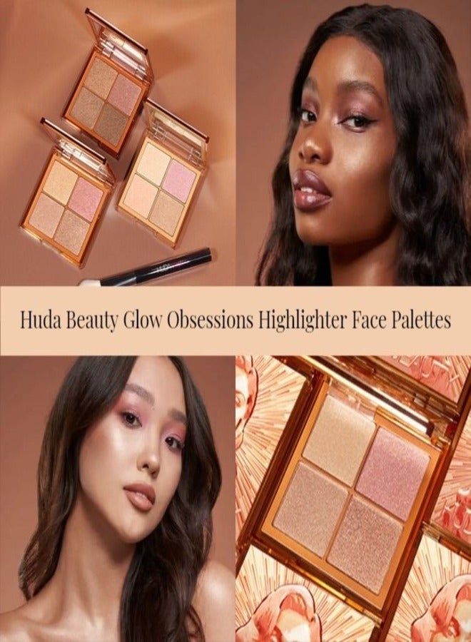 HUDA BEAUTY - Glow Obsessions - Highlighter Palette Light Glow Light Glow - Image 1