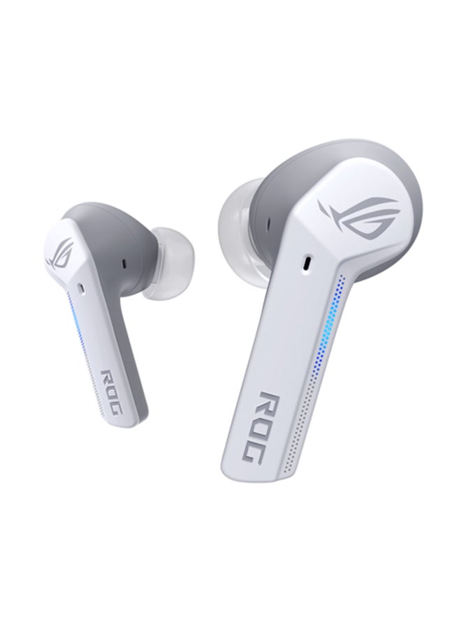 ASUS - ROG Cetra True Wireless SpeedNova Gaming Headphones, 2.4 GHz & Bluetooth 5.3, ROG SpeedNova, 24-bit 96 kHz Audio, AI Microphones, Adaptive ANC, 46H Battery Life, 90YH03Y0-BTUA10 Moonlight White - Image 1