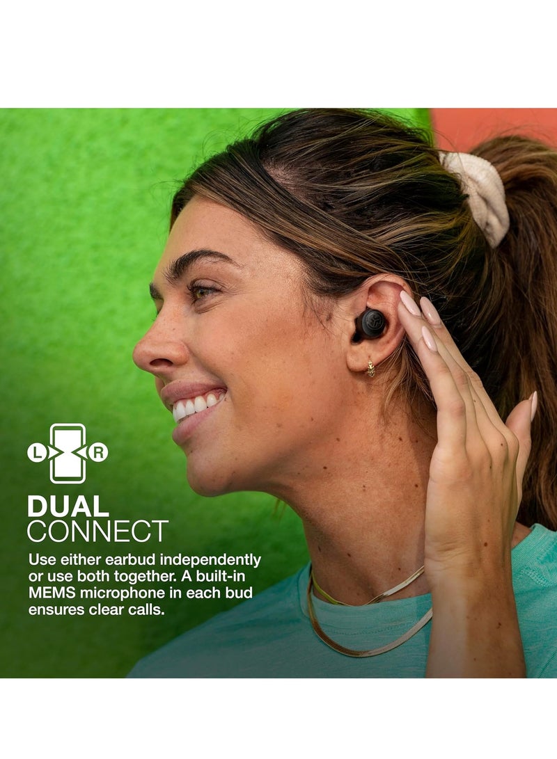 Jlab Go Air Pop True Wireless Bluetooth Earbuds + Charging Case, Black, Dual Connect, IPX4 Sweat Resistance, Bluetooth 5.1 Connection, 3 EQ Sound Settings Signature, Balanced, Bass Boost Black  - Image 4