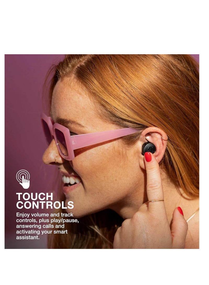 Jlab Go Air Pop True Wireless Bluetooth Earbuds + Charging Case, Black, Dual Connect, IPX4 Sweat Resistance, Bluetooth 5.1 Connection, 3 EQ Sound Settings Signature, Balanced, Bass Boost Black  - Image 5