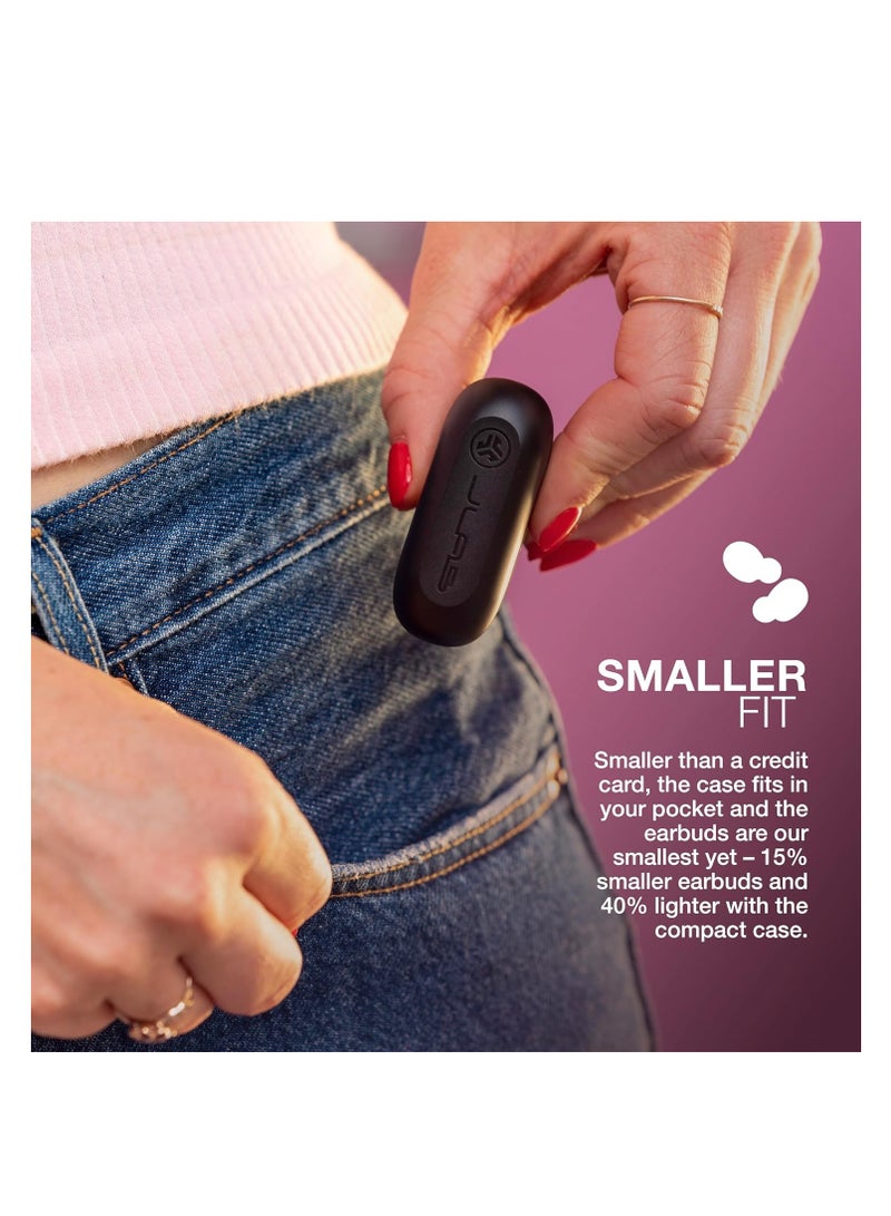 Jlab Go Air Pop True Wireless Bluetooth Earbuds + Charging Case, Black, Dual Connect, IPX4 Sweat Resistance, Bluetooth 5.1 Connection, 3 EQ Sound Settings Signature, Balanced, Bass Boost Black  - Image 3