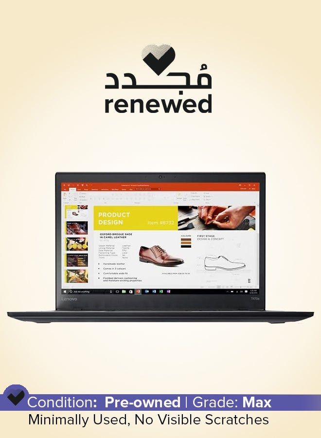 Renewed - ThinkPad T490 Laptop With 14-Inch Display,Intel Core i5/Quad Core/8th Gen/16GB RAM/256GB SSD/Windows 10 Pro English Black