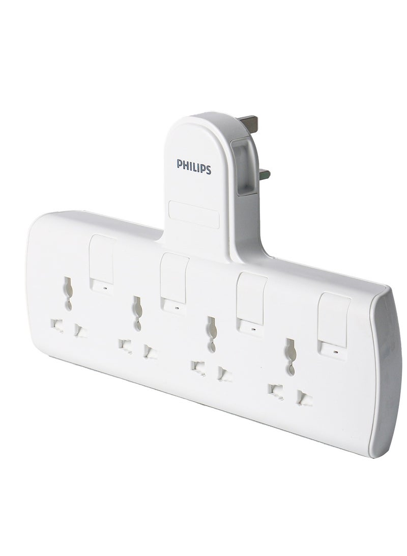 Philips Philips 13A Adapter with Individual Switch With 4 Sockets  - Image 1