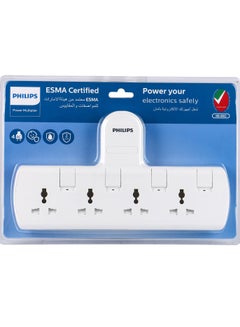 Philips Philips 13A Adapter with Individual Switch With 4 Sockets  - Image 3