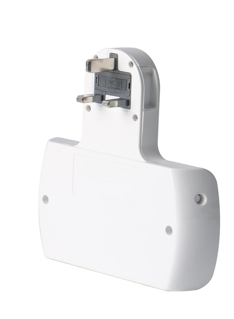 Philips Philips 13A  Adaptor with individual switch white  - Image 2