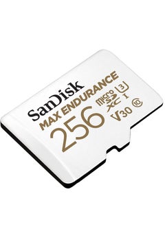 سانديسك MAX Endurance microSDXC Card with Adapter for Home Security Cameras and Dash cams - C10, U3, V30, 4K UHD, Micro SD Card - SDSQQVR-256G-GN6IA 256 GB  - Image 2