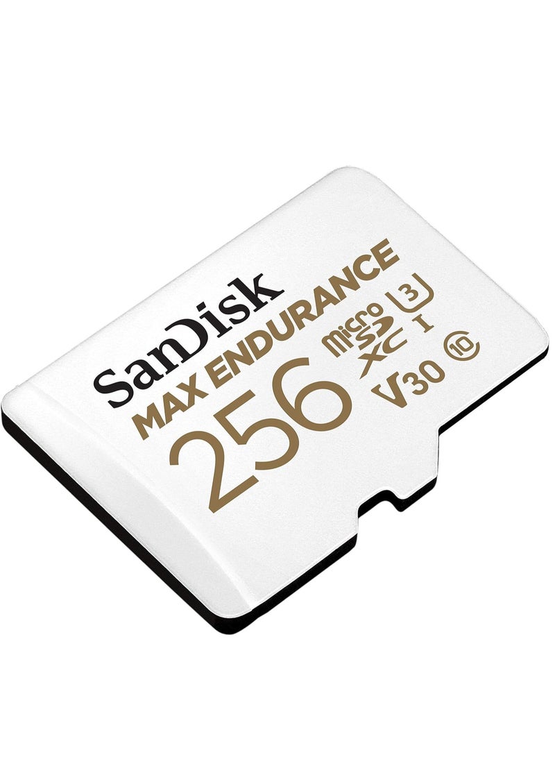Sandisk MAX Endurance microSDXC Card with Adapter for Home Security Cameras and Dash cams - C10, U3, V30, 4K UHD, Micro SD Card - SDSQQVR-256G-GN6IA 256 GB  - Image 2
