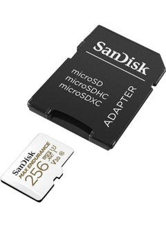 سانديسك MAX Endurance microSDXC Card with Adapter for Home Security Cameras and Dash cams - C10, U3, V30, 4K UHD, Micro SD Card - SDSQQVR-256G-GN6IA 256 GB  - Image 4