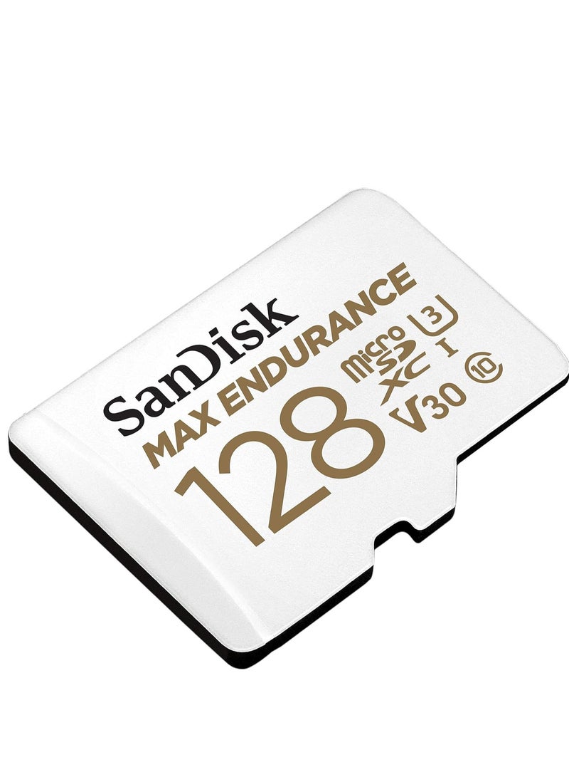 سانديسك MAX Endurance MicroSDXC Card with Adapter for Home Security Cameras & Dash Cams - C10, U3, V30, 4K UHD, Micro SD Card - SDSQQVR-128G-GN6IA | 128 GB  - Image 2