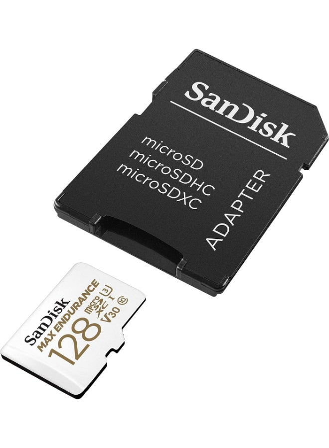 سانديسك MAX Endurance MicroSDXC Card with Adapter for Home Security Cameras & Dash Cams - C10, U3, V30, 4K UHD, Micro SD Card - SDSQQVR-128G-GN6IA | 128 GB  - Image 4