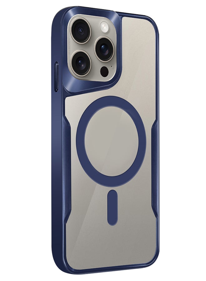 مارجون جراب هاتف iPhone 15 Pro Max مغناطيسي رفيع مقاوم للصدمات بتصميم جديد جراب مطلي بالكهرباء - Image 4