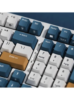 Royal Kludge RK98 Tri - Mode 2.4G/BT5.1/USB-C 100 Keys Hot Swappable Brown Switches with Number Pad RGB Backlit 3750mAh Battery NKRO Gaming Keyboard Ergonomic Design Wireless Mechanical Keyboard  - Image 2