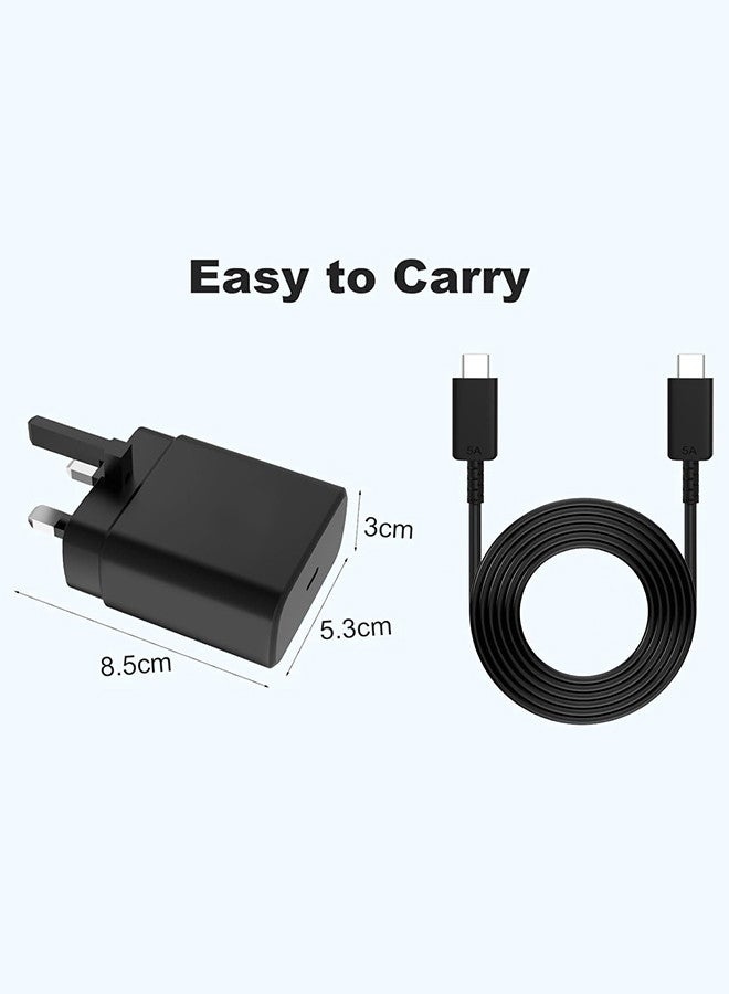MARGOUN 45W USB C Super Fast Charger USB C Plug 45W with Type C Charger Cable Compatible with Type C Devices Black  - Image 4