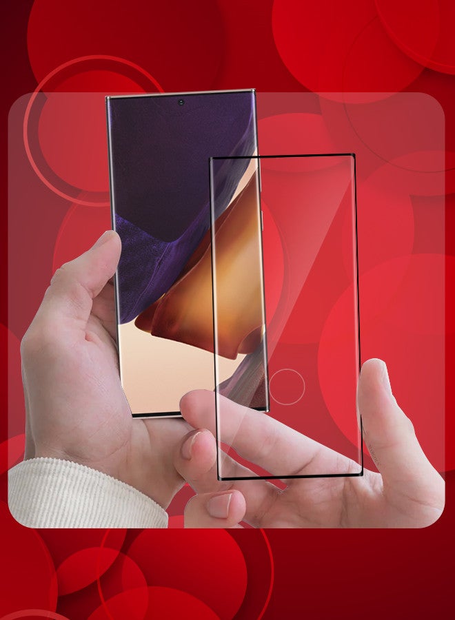 MARGOUN Samsung Galaxy Note20 Ultra 5G Tempered Glass Screen Protector Anti-Scratch Case Friendly HD Clear Protective Film Clear  - Image 2