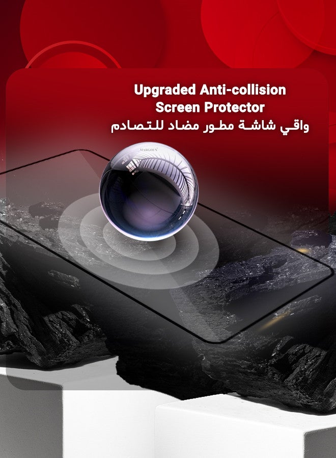 مارجون 2 Pack For Oppo Reno11 F Tempered Glass Screen Protector Anti-Scratch Case Friendly HD Clear Protective Film Clear - Image 4