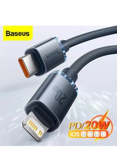 PD 20W USB C to Lightning Cable, (1.2m) Braided Fast Charger iPhone Cable With High-Speed Data Transmission Compatible With iPhone 14 Pro Max/14 Pro, 13 12 11 Pro Max, SE, iPad And More – Black