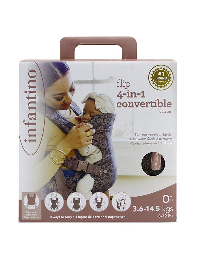 infantino 4-In-1 Flip Convertible Baby Carrier -  Leopard - Image 2