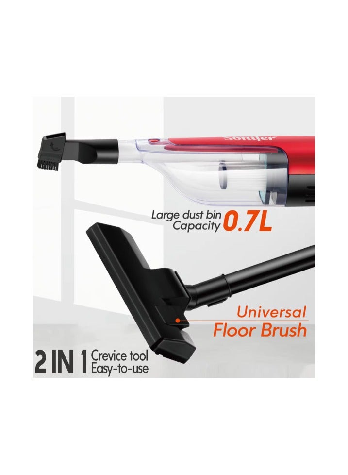 Sonifer 2 In 1 Portable Vertical Electric Power Vacuum Cleaner 0.7 L 400 W SF-2238 Multicolor - Image 4