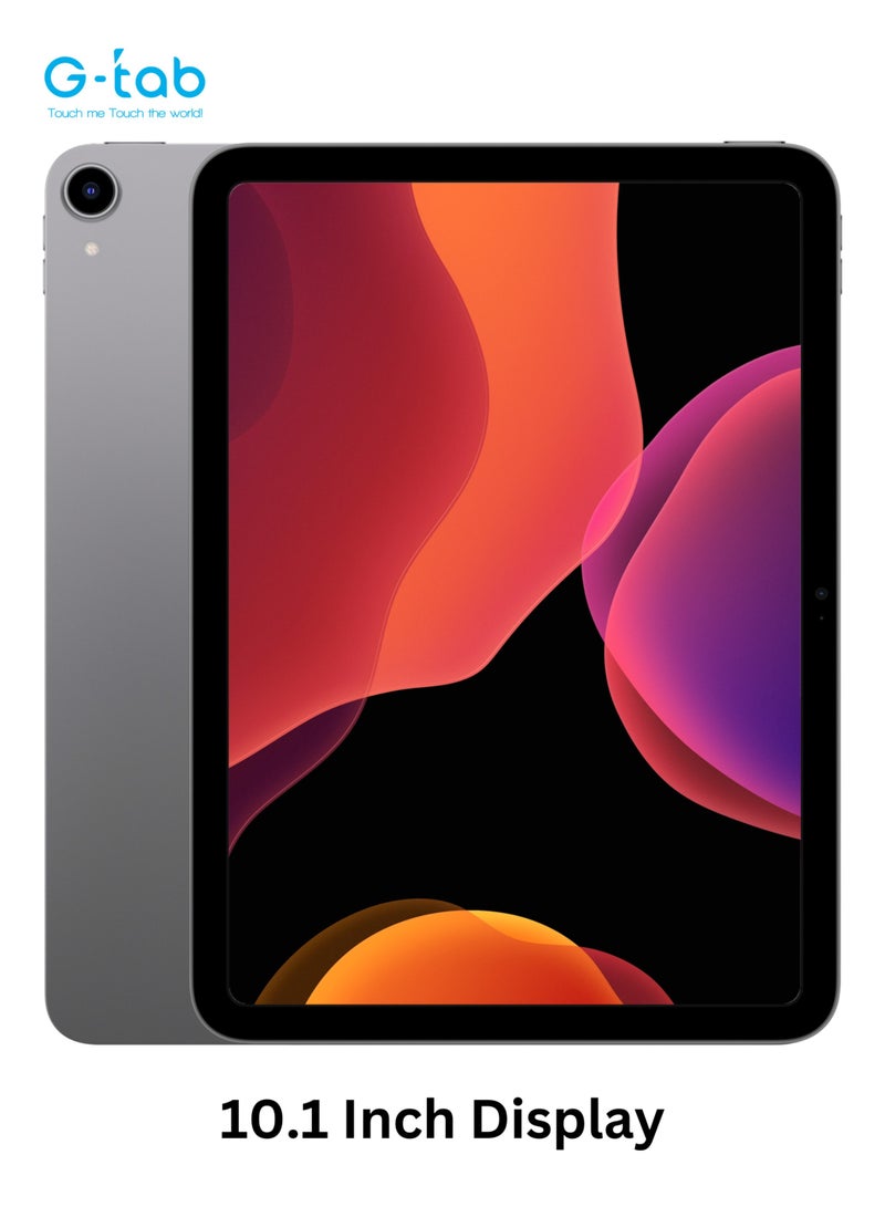 G-Tab - PAD 10 Tablet/10.1 inch IPS Display/800x1280 Resolution/Android 14/Quad Core 2.0 GHz/6580 mAh /5G Wifi/ 4GB RAM (Expandable Upto 4GB)/128GB ROM/5MP Front+8MP Rear Camera / Touch Pen Inside - Image 1