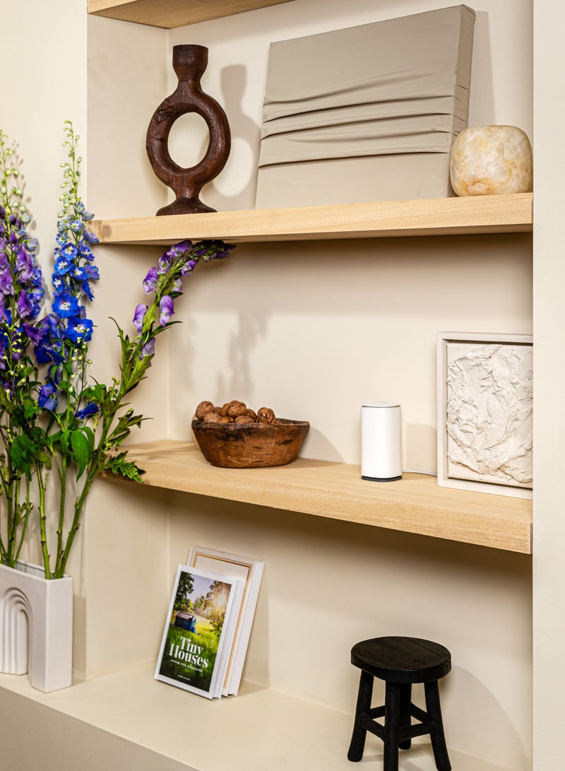 لينكسيس - مجموعة Velop Micro Mesh WiFi 6 Router + Node Dual Band AX3000 | نظام Cognitive Mesh بسرعة 2.5 جيجابت في الثانية، إعداد بسيط، تغطية تصل إلى 4000 قدم مربع وما يصل إلى 150 جهازًا، عبوة من قطعتين | 1 جهاز توجيه، 1 Node - Image 1