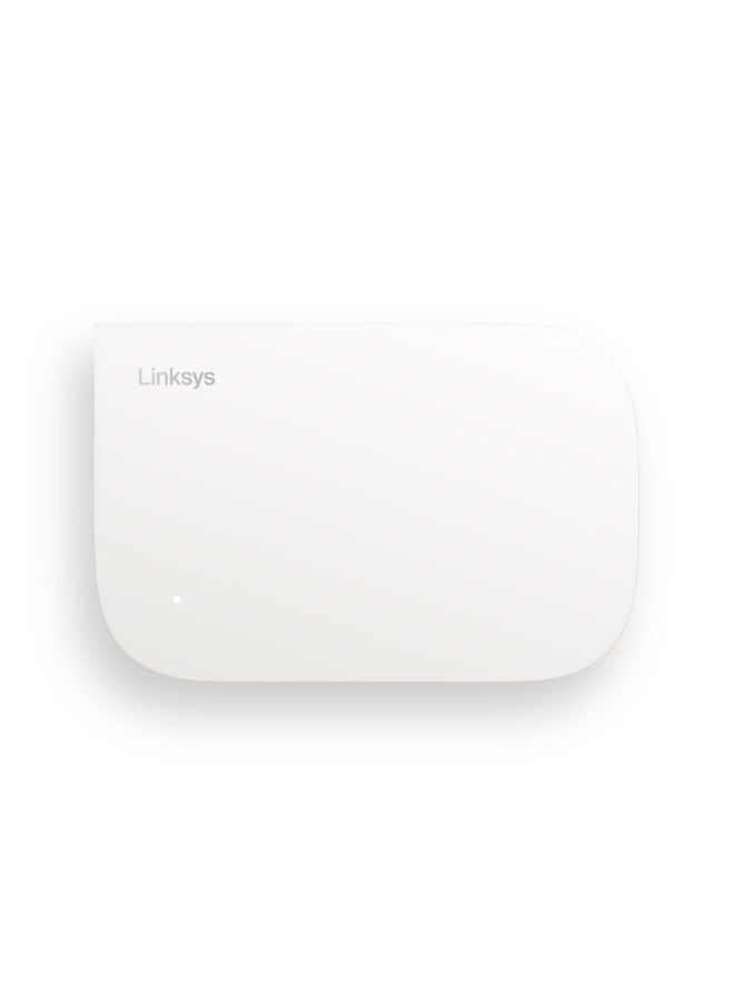 LINKSYS - Velop Micro Mesh WiFi 6 Router Dual Band AX3000 - Cognitive Mesh System with 2.5 Gbps True Gigabit Speed, Simple Set-up, Coverage up to 2,000 sq. ft. & up to 75 Devices - 1x Router White - Image 1