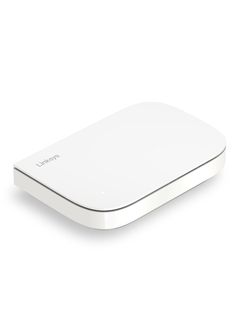 LINKSYS - Velop Micro Mesh WiFi 6 Router Dual Band AX3000 - Cognitive Mesh System with 2.5 Gbps True Gigabit Speed, Simple Set-up, Coverage up to 2,000 sq. ft. & up to 75 Devices - 1x Router White - Image 1