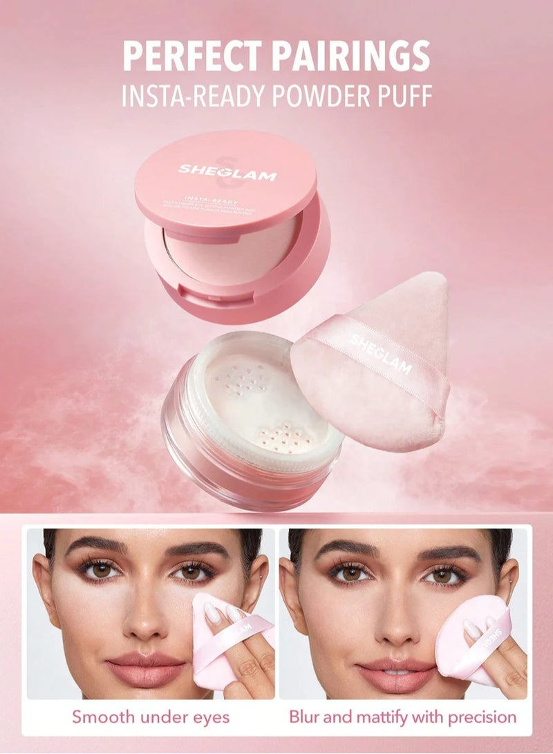 SHEGLAM - Insta-Ready Powder Puff Baby Pink - Image 1